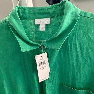 New w/tags, JJill Linen midi-dress, M